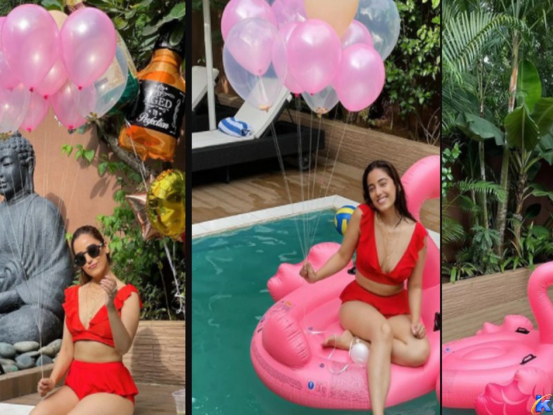 रातो बिकिनी रमाउदै सृष्टि